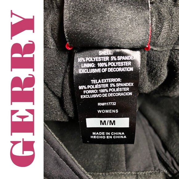 NWOT GERRY WOMEN’S SKI SNOWBOARD PANTS BLACK, SIZE MEDIUM - Picture 8 of 11
